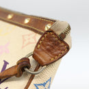 LOUIS VUITTON Multicolor Pochette Accessoires Pouch White M92649 Auth YKZ487-18