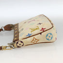 LOUIS VUITTON Multicolor Pochette Accessoires Pouch White M92649 Auth YKZ487-3