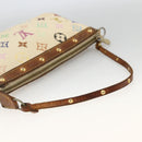 LOUIS VUITTON Multicolor Pochette Accessoires Pouch White M92649 Auth YKZ487-7