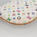 LOUIS VUITTON Monogram Multicolor Pochette GM Pouch White M60027 Auth YKZ490A-11
