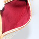 LOUIS VUITTON Monogram Multicolor Pochette GM Pouch White M60027 Auth YKZ490A-16