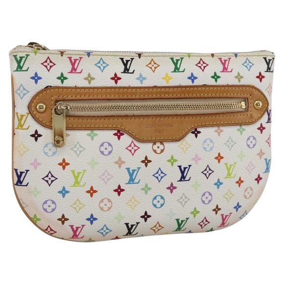 LOUIS VUITTON Monogram Multicolor Pochette GM Etui Wit M60027 Auth YKZ490A