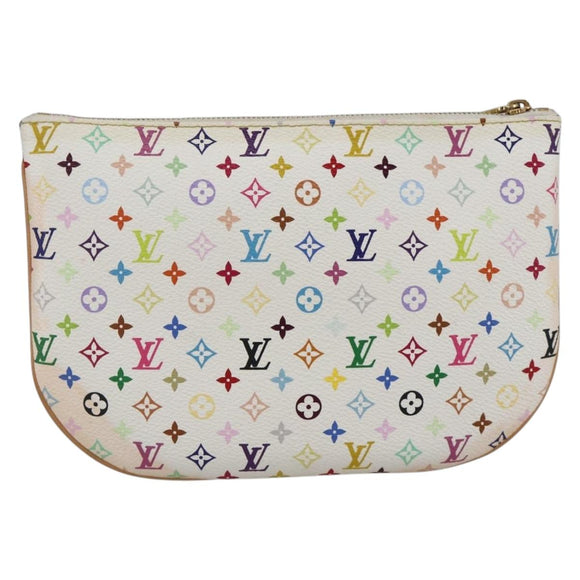 LOUIS VUITTON Monogram Multicolor Pochette GM Etui Wit M60027 Auth YKZ490A