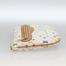 LOUIS VUITTON Monogram Multicolor Pochette GM Pouch White M60027 Auth YKZ490A-4