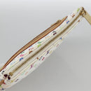 LOUIS VUITTON Monogram Multicolor Pochette GM Pouch White M60027 Auth YKZ490A-6