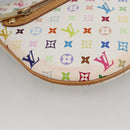 LOUIS VUITTON Monogram Multicolor Pochette GM Pouch White M60027 Auth YKZ490A-9