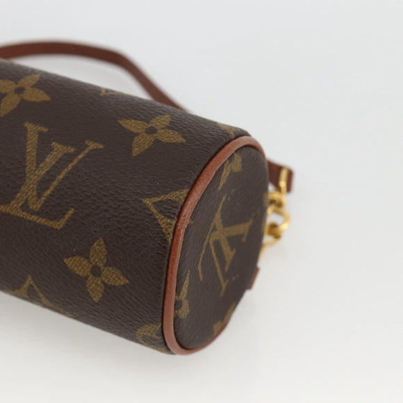 LOUIS VUITTON Monogram Papillon Pouch LV Auth YKZ496