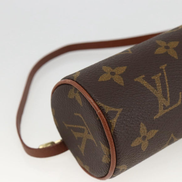 LOUIS VUITTON Monogram Papillon Pouch LV Auth YKZ496