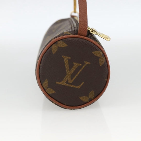 LOUIS VUITTON Monogram Papillon Pouch LV Auth YKZ496