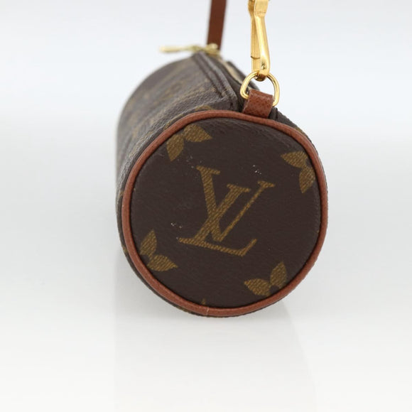 LOUIS VUITTON Monogram Papillon Pouch LV Auth YKZ496