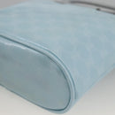 CELINE Macadam Canvas Hand Pouch Light Blue Auth YKZ501A-10