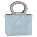 CELINE Macadam Canvas Hand Pouch Light Blue Auth YKZ501A-3