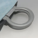CELINE Macadam Canvas Hand Pouch Light Blue Auth YKZ501A-7