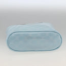 CELINE Macadam Canvas Hand Pouch Light Blue Auth YKZ501A-9