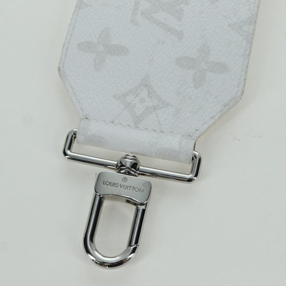 LOUIS VUITTON Bandouliere 80 Shoulder Strap 48.8"" White J02536 LV Auth YKZ505M