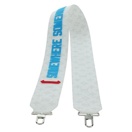 LOUIS VUITTON Bandouliere 80 Shoulder Strap 48.8"" White J02536 LV Auth YKZ505M - 0