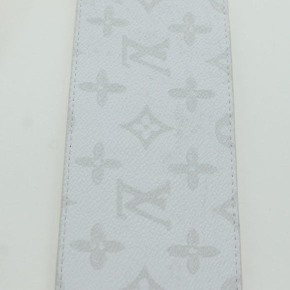 LOUIS VUITTON Bandouliere 80 Shoulder Strap 48.8"" White J02536 LV Auth YKZ505M
