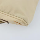 PRADA Hand Bag Nylon Beige Gold Auth YKZ516-11
