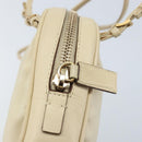 PRADA Hand Bag Nylon Beige Gold Auth YKZ516-15