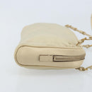 PRADA Hand Bag Nylon Beige Gold Auth YKZ516-4
