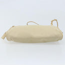 PRADA Hand Bag Nylon Beige Gold Auth YKZ516-9