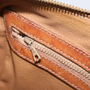 CELINE Macadam Canvas Boston Bag PVC Leather Brown Gold Auth YKZ518-22