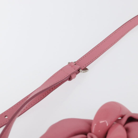 Miu Miu Hand Bag Patent leather 2way Pink Silver Auth YKZ520