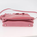 Miu Miu Hand Bag Patent leather 2way Pink Silver Auth YKZ520-6