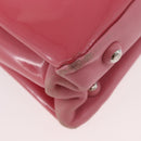 Miu Miu Hand Bag Patent leather 2way Pink Silver Auth YKZ520-17