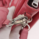 Miu Miu Hand Bag Patent leather 2way Pink Silver Auth YKZ520-19
