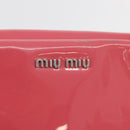 Miu Miu Hand Bag Patent leather 2way Pink Silver Auth YKZ520-20