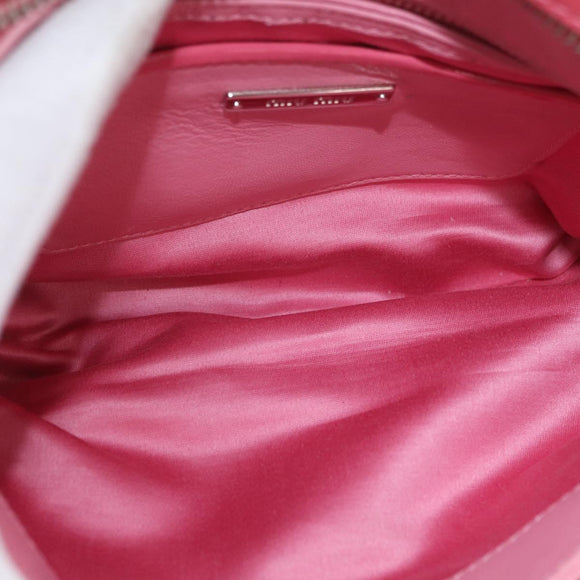 Miu Miu Hand Bag Patent leather 2way Pink Silver Auth YKZ520
