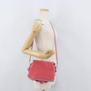 Miu Miu Hand Bag Patent leather 2way Pink Silver Auth YKZ520-28