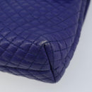 BALLY Chain Shoulder Bag Leather Purple Gold Auth YKZ523A-10