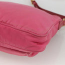 PRADA Shoulder Bag Nylon Pink Gold Auth YKZ524-15