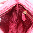 PRADA Shoulder Bag Nylon Pink Gold Auth YKZ524-21