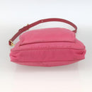 PRADA Shoulder Bag Nylon Pink Gold Auth YKZ524-5