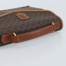 CELINE Macadam Canvas Hand Bag PVC Leather Brown Gold Auth YKZ531A-7