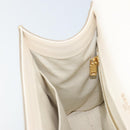 BALLY Hand Bag Leather 2way White Gold Auth YKZ532A-22
