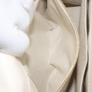 BALLY Hand Bag Leather 2way White Gold Auth YKZ532A-24