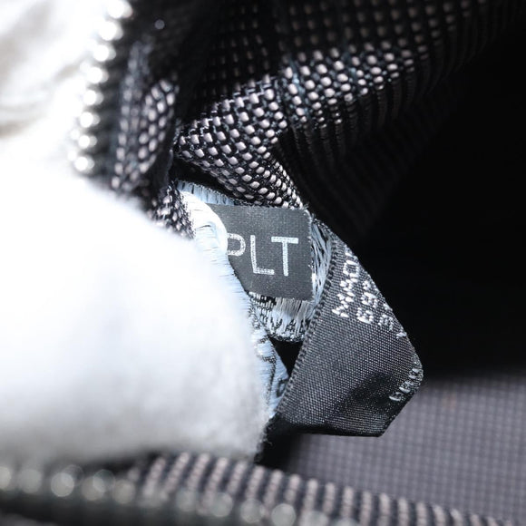 HERMES Her Line PM Hand Bag Canvas Gray Auth YKZ538A