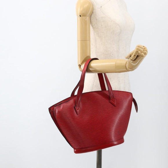 LOUIS VUITTON Epi Saint Jacques Shopping Shoulder Bag Red M52277 LV Auth YKZ539