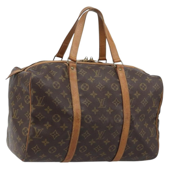 LOUIS VUITTON Monogram Sac Souple 35 Boston Bag M41626 LV Auth YKZ540