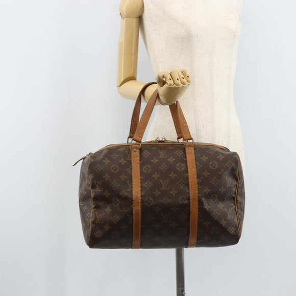 LOUIS VUITTON Monogram Sac Souple 35 Boston Bag M41626 LV Auth YKZ540