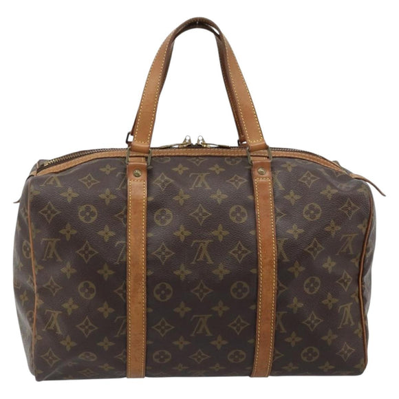 LOUIS VUITTON Monogram Sac Souple 35 Boston Bag M41626 LV Auth YKZ540