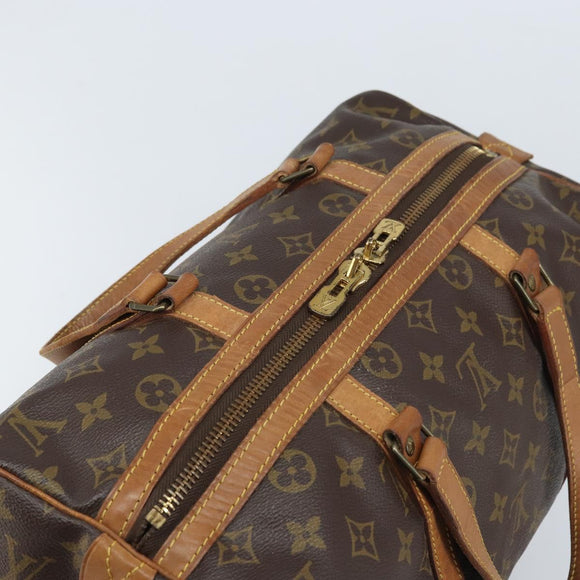 LOUIS VUITTON Monogram Sac Souple 35 Boston Bag M41626 LV Auth YKZ540
