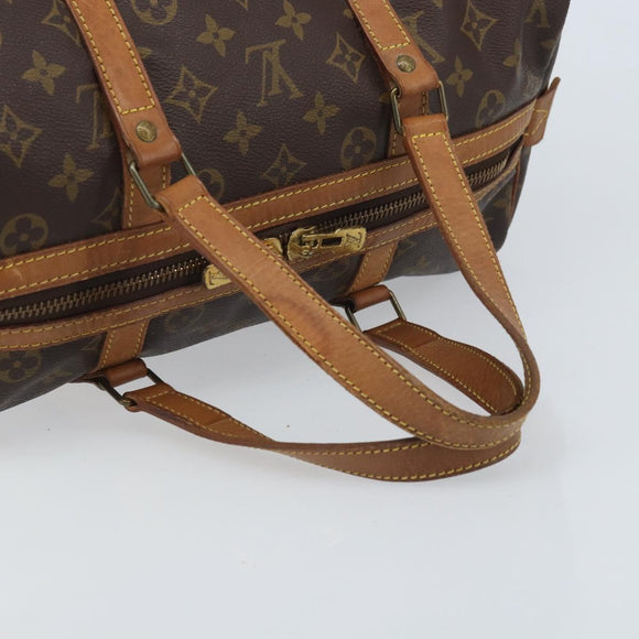 LOUIS VUITTON Monogram Sac Souple 35 Boston Bag M41626 LV Auth YKZ540