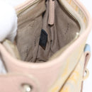 FENDI Zucchino Canvas Shoulder Bag Beige Gold Auth YKZ541A-19