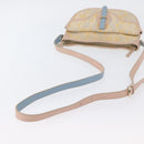 FENDI Zucchino Canvas Shoulder Bag Beige Gold Auth YKZ541A-8