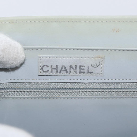 CHANEL Chain Shoulder Bag Sequin Greige Silver CC Auth YKZ542A